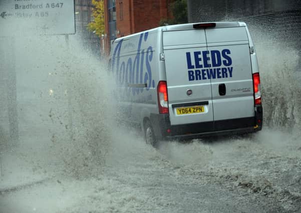 Flooding in the area around Northern Street, Leeds. Pictures by Steve Riding