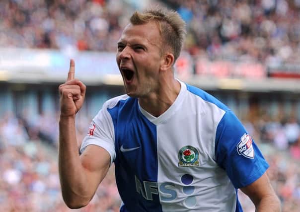 Blackburn Rovers' Jordan Rhodes is favourite to score first at Elland Road tonight. (Picture: Clint Hughes/PA Wire).