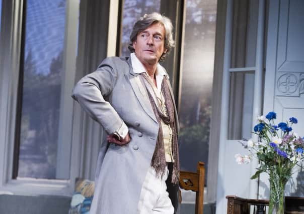 Nigel Havers on stage in Oscar Wildes The Importance of Being Earnest