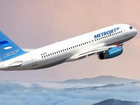 The Metrojet flight was bound for St Petersburg