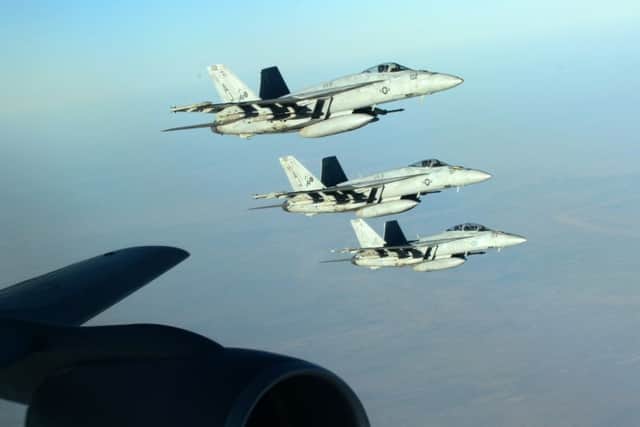 US airstrikes on Islamic State. (AP Photo/U.S. Air Force, Staff Sgt. Shawn Nickel)