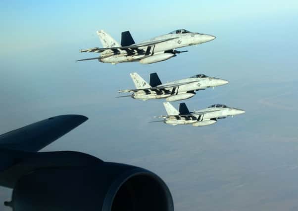US airstrikes on Islamic State. (AP Photo/U.S. Air Force, Staff Sgt. Shawn Nickel)