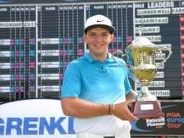 Marcus Armitage after his win in the GRENKE championship (Picture: HotelPlanner.com EuroPro Tour).
