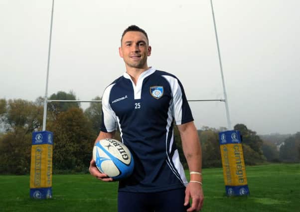 I'M YOUR MAN: Kevin Sinfield after a training session with Yorkshire Carnegie. 
Picture: Jonathan Gawthorpe.