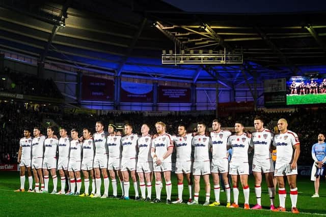 England team ahead of first Test in Hull