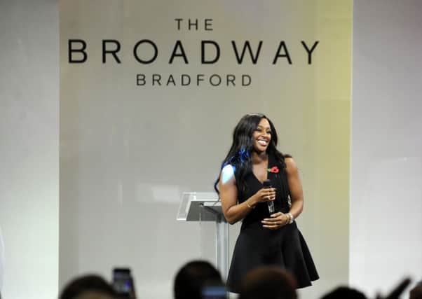 Alexandra Burke performs at the opening of the Broadway