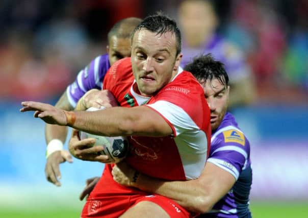 Josh Hodgson, seen playing for Hull Kingston Rovers against Wigan before his move to Canberra, says he has grown on and off the field during his time in Australia (Picture: Jonathan Gawthorpe).