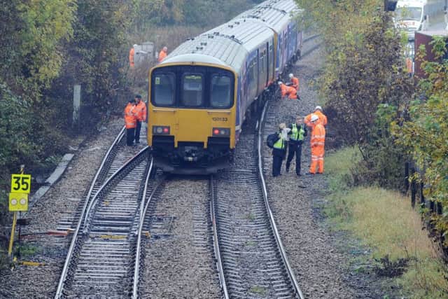 Train derailed at Knaresborough bound to Leeds from York