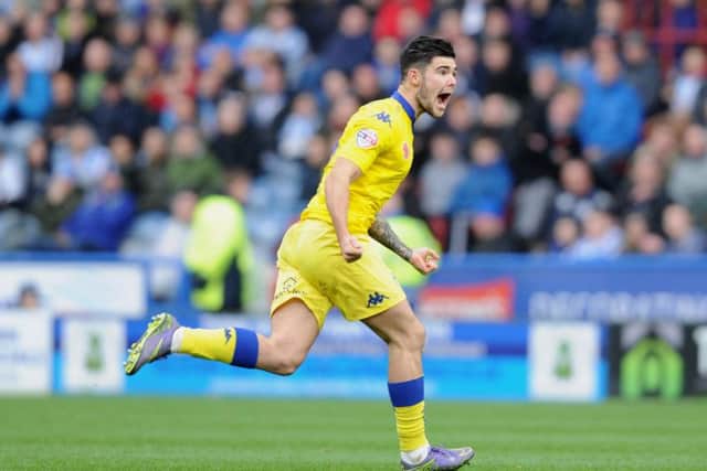Leeds United's Alex Mowatt celebrates his second stunning goal in the space of five days. Picture: Simon Hulme.