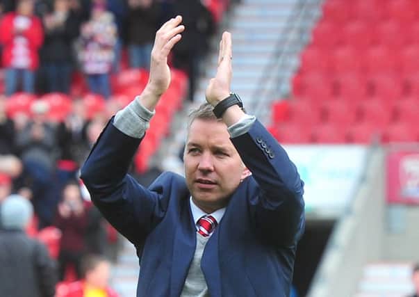HAPPY: Doncaster Rovers' manager Darren Ferguson. Picture: Tony Johnson