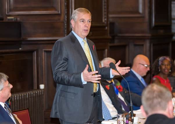 High praise: The Duke of York at the Printing Charity's Annual Luncheon. PICTURE: Ray Schram