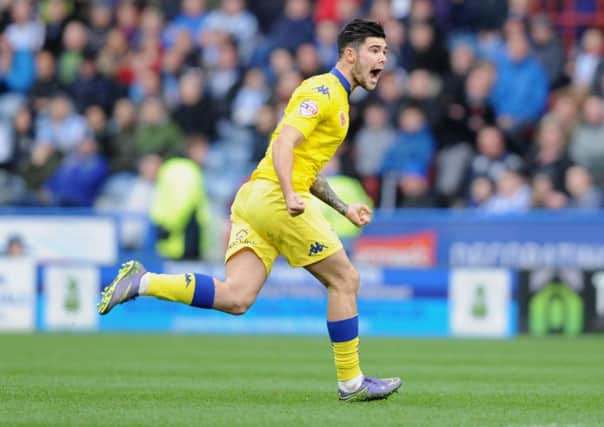 TAKE THAT: Leeds United's Alex Mowatt celebrates his sensational goal against Huddersfield Town. PIC: Simon Hulme
