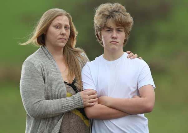 Josh Cooper, 12 with mum Tracy, from Rotherham. Picture: Ross Parry Agency