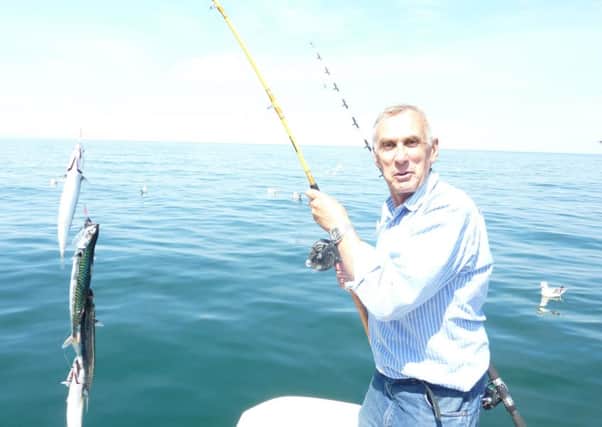 Stewart Calligan hooked mackerel after mackerel on his latest fishing trip off the East Coast.