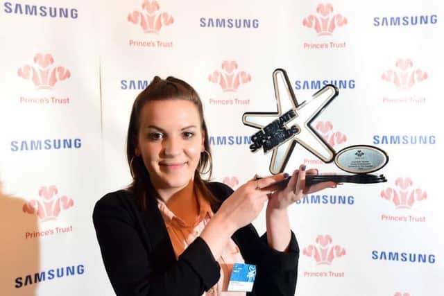 The Prince's Trust and Samsung celebrate success awards at Leeds Grand Theatre. KCOM Young Ambassador of The Year, winner Chantelle Gautier.Picture: Anthony Chappel-Ross
