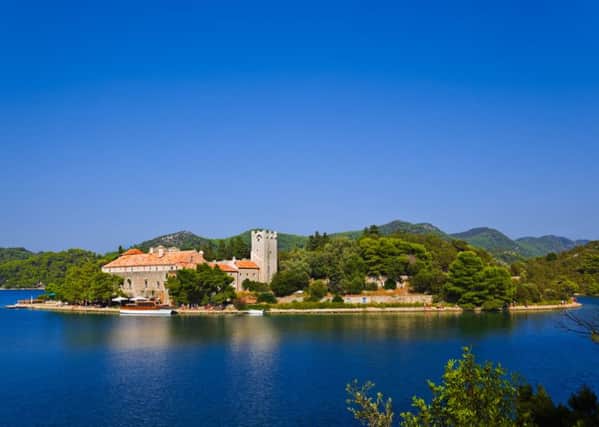 Mljet, where t is said Ulysses stayed for seven years during his Odyssey, is home to  St. Marys, a 12th century monastery.
