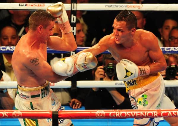 Josh Warrington beats Aussie Joel Brunker for the Commonwealth and WBC International Featherweight title at the First Direct Arena in Leeds. (Picture: Tony Johnson)