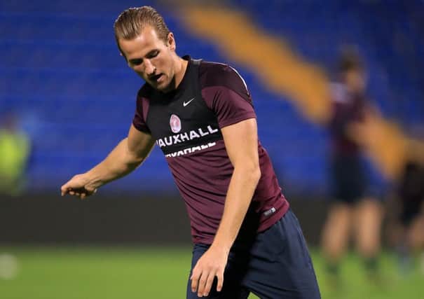 England's Harry Kane during a training session at the Rico Perez Stadium, Alicante.