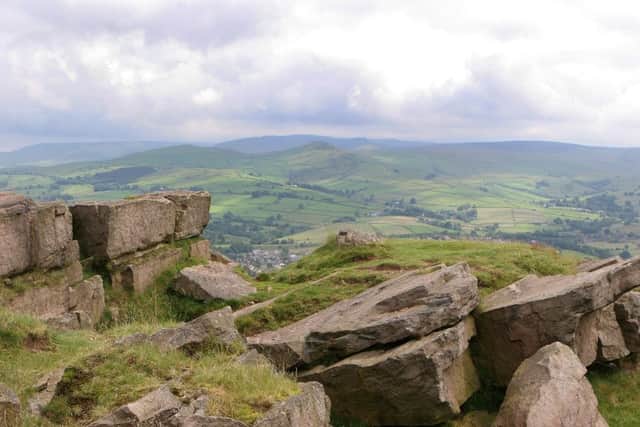 Eccles Pike looking towards Mount Famine and Kinder Scout, which remains one of the main events on the Pennine Way.