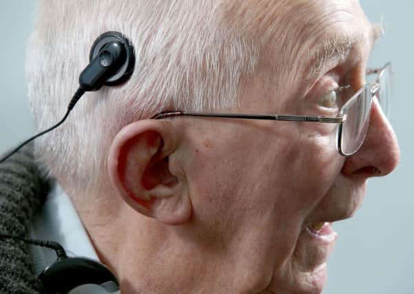 Charles Holden pictured at Bradford Royal Infirmary, where he had a cochlear implant done.
Picture: Lorne Campbell / Guzelian