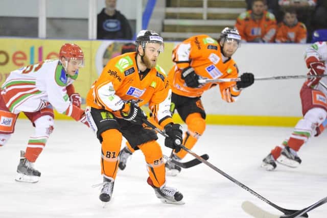Sheffield Steelers' Ben O'Connor in action against Cardiff. Picture: Dean Woolley.