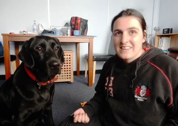 Epilepsy sufferer Amy Williams, with seizure alert dog Stanley, who was provided by Sheffield-based charity Support Dogs, the focus of the 2015 Yorkshire Post Christmas Appeal