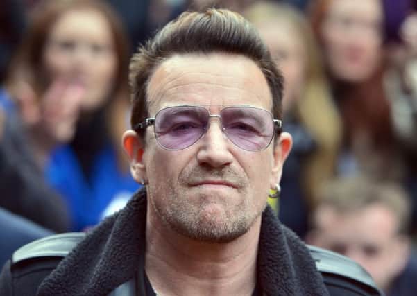 U2 frontman Bono.  Pic: Anthony Devlin/PA Wire