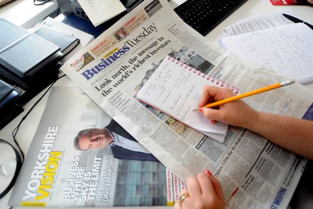 You could be Business Editor for the day at The Yorkshire Post