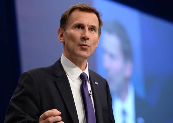 Secretary of State for Health Jeremy Hunt.
