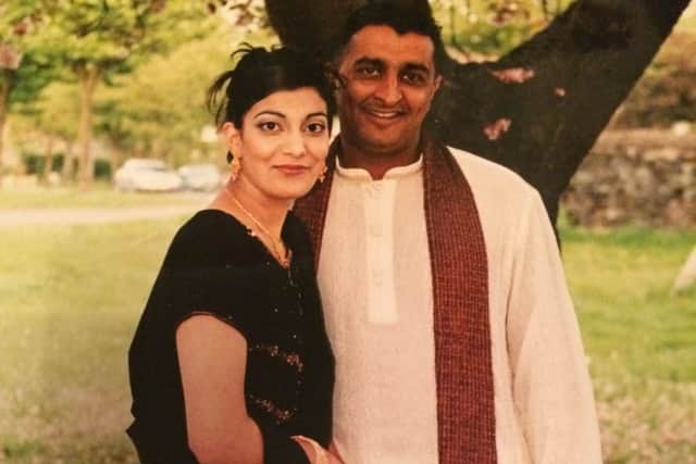 Sajid Saddique and his widow Asma Razaq.
