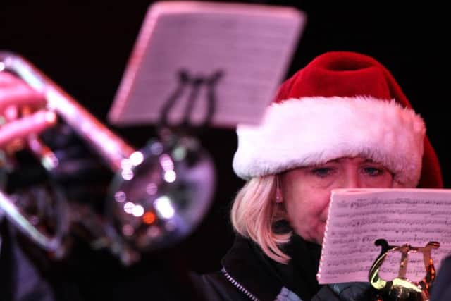 Christmas is a big time for brass bands in Yorkshire.