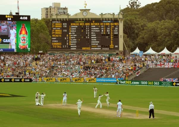 Action from the second Ashes Test in 2013 at the Adelaide Oval where the first day/night Test is about to be played (Picture: PA).