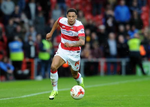 ON TARGET: Doncaster Rovers' Nathan Tyson. Picture: Tony Johnson.
