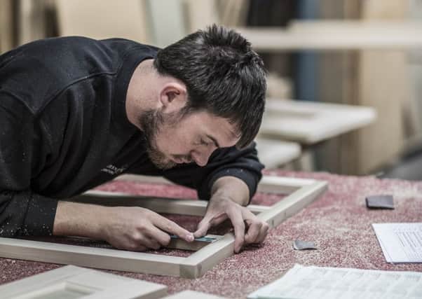 Drew Forsyth is passing on his skills to a new generation of craftsmen. Pictures: Steve Morgan