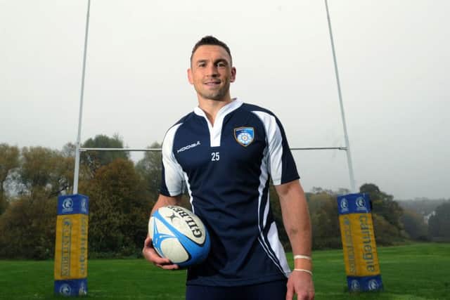 Kevin Sinfield training session with Yorkshire Carnegie.
