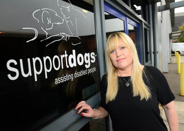 3 Nov 2015....Sheffield based charity Support Dogs for the YP Christmas Campaign. Chief Executive Rita Howson. Picture scott Merrylees SM1010/02j