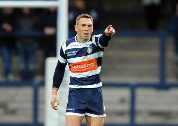 Yorkshire Carnegie's Kevin Sinfield makes his full dbut on Friday night.
