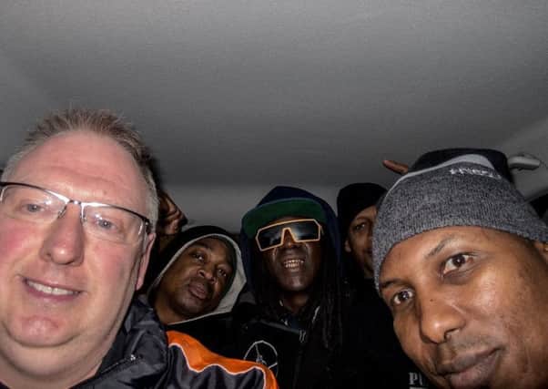 Kevin Wells gives Public Enemy a lift to Sheffield Arena
