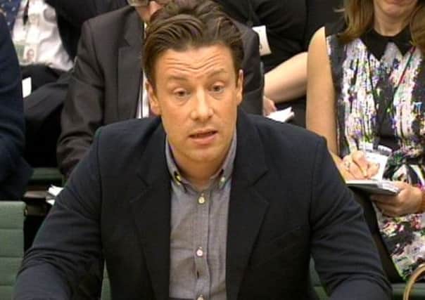 Jamie Oliver addresses MPs in the House of Commons on the need for a 'sugar tax' on soft drinks.