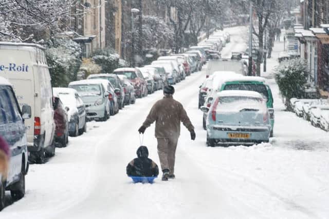 Potentially disruptive snow is on the way, experts say. Stock picture.