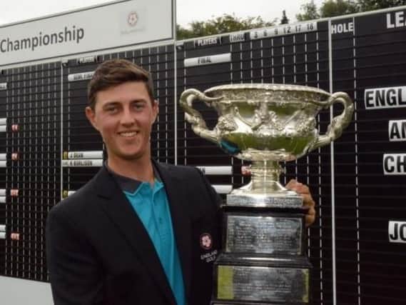 Lindrick's Joe Dean won the English Men's Amateur Championship - the flagship event of England Golf - at Alwoodley in August (Picture: Chris Stratford).