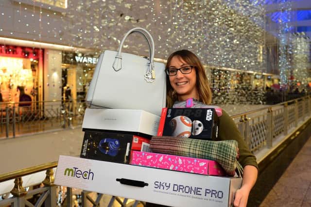 Meadowhall's Alex Caley with Christmas gift ideas. Picture Scott Merrylees