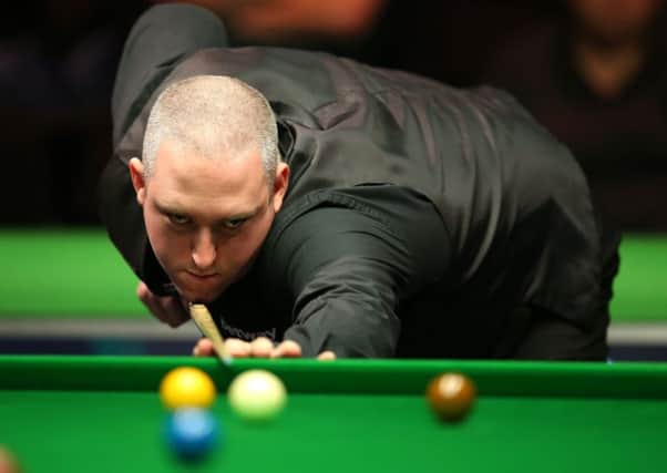 David Grace during his match with Peter Ebdon.
