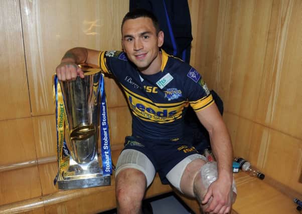 Kevin Sinfield and trophy