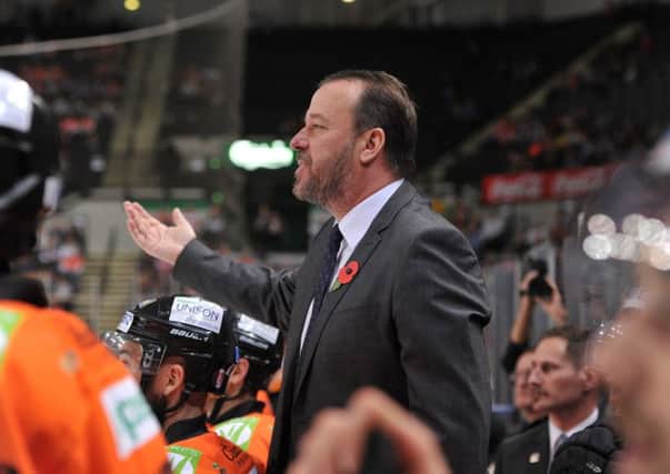 HAVE WE MET BEFORE? Sheffield Steelers' head coach, Paul Thompson, faces former club Coventry Blaze on Saturday night. Picture: Dean Woolley.