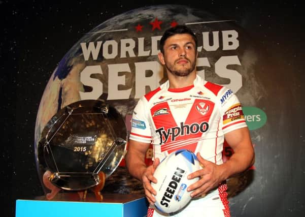 St Helens' Jon Wilkin pictured at this year's World Club Series launch.