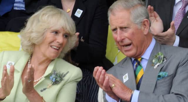 Prince Charles with Camilla , The Duchess of Cornwall in the Presidents box   at  the  Great Yorkshire Showground