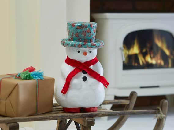 Snowman from Hobbycraft. You decorate it yourself