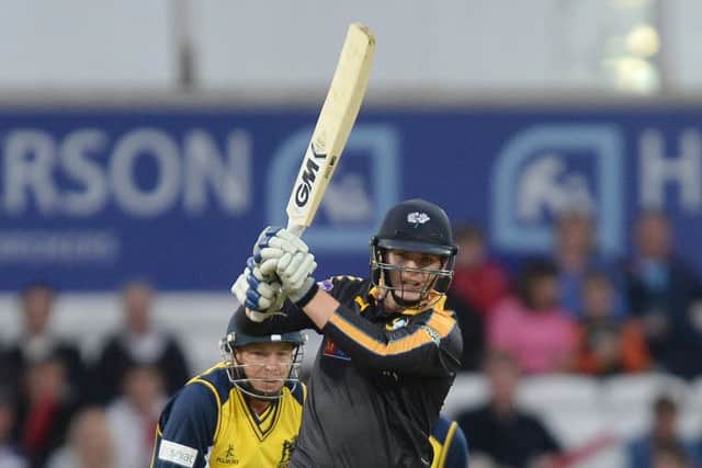 LEADING THE WAY: Alex Lees, in action during the Natwest T20 Blast at Headingley, has been confirmed as Yorkshires youngest full-time limited-overs captain at 22 ahead of the 2016 season. Picture: Anna Gowthorpe.