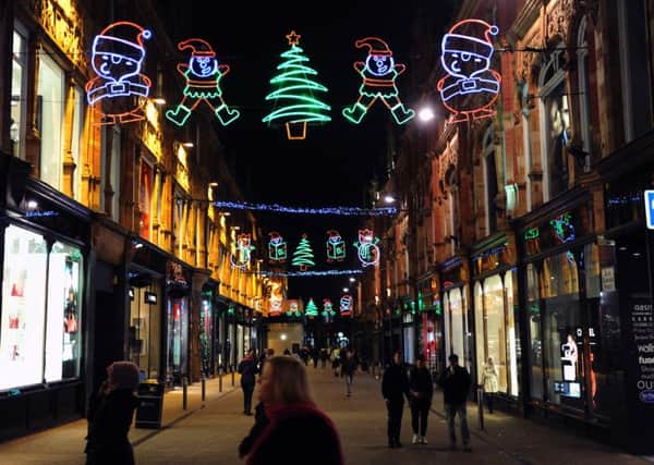 This year's Christmas lights in Leeds